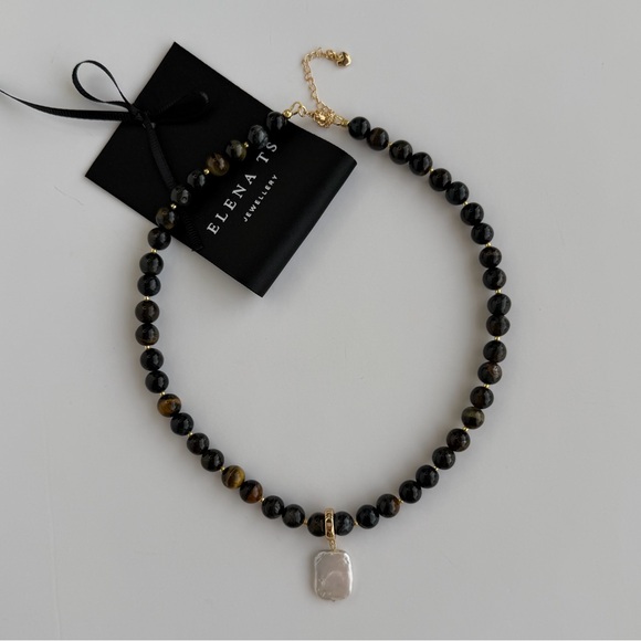 Lena Jewelry - 687 Tiger Eye Stone Necklace